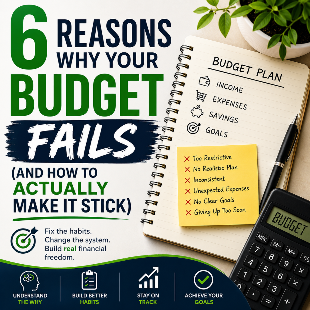 6 Reasons Why Your Budget Fails (And How to Actually Make It Stick)