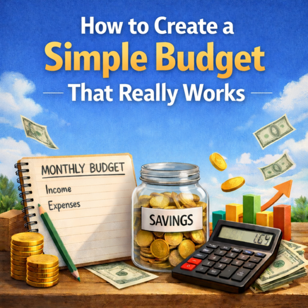 How to Create a Simple Budget That Actually Works (Step-by-Step Guide for Beginners)